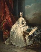 Charles Amedee Philippe Van Loo Portrait of Queen Marie Leczinska USA oil painting artist